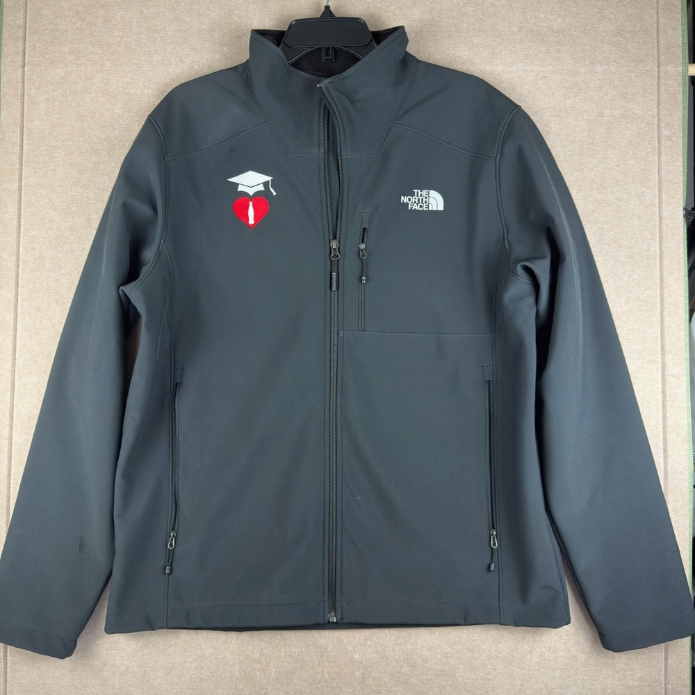 The North Face Jacket Men L Black Coca-Cola Heart Grad‎ Logo WindWall Softshell